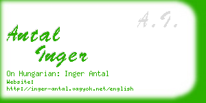 antal inger business card